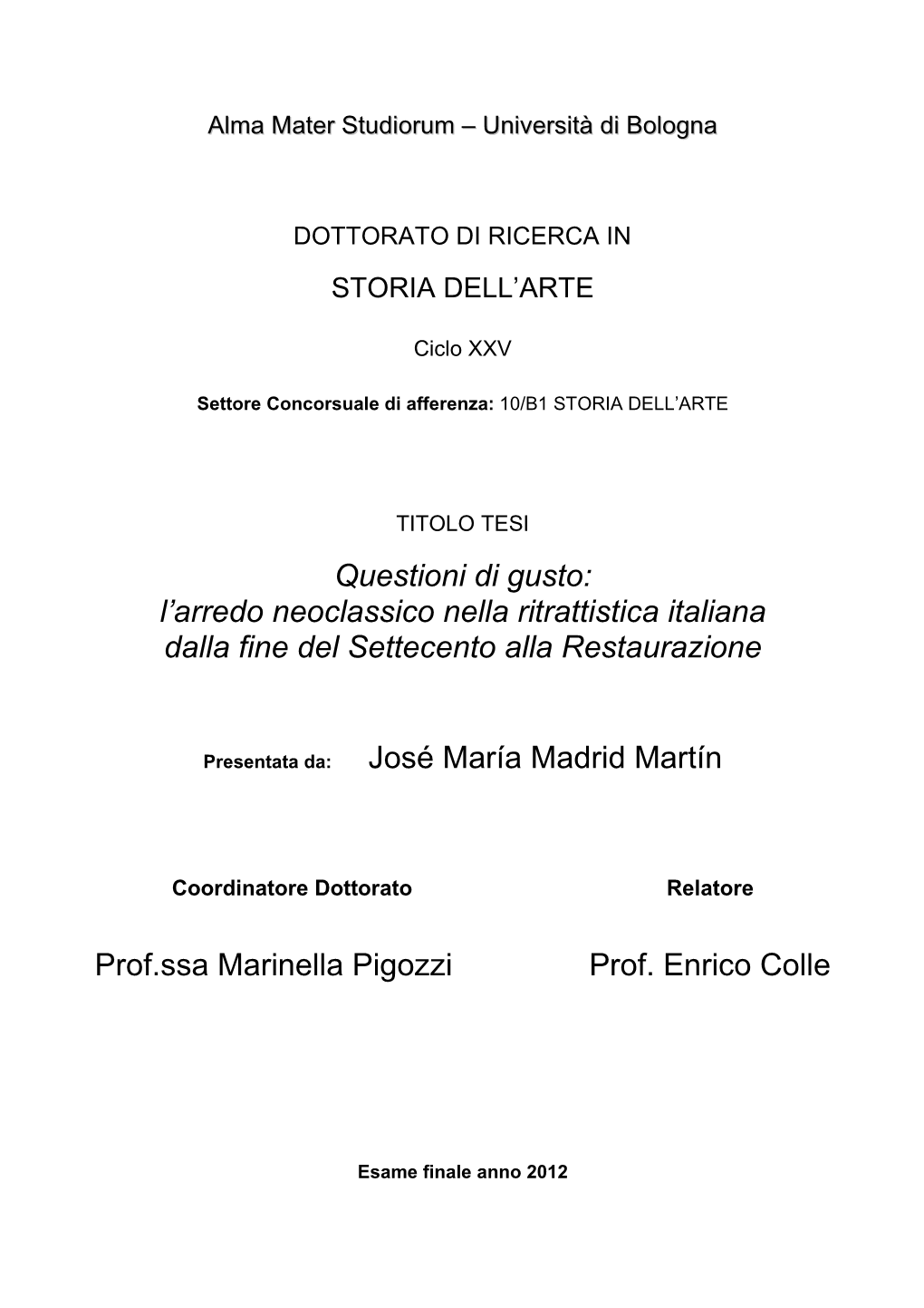 Tesi Completa Con Fronte Spizio