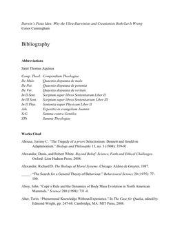 Bibliography