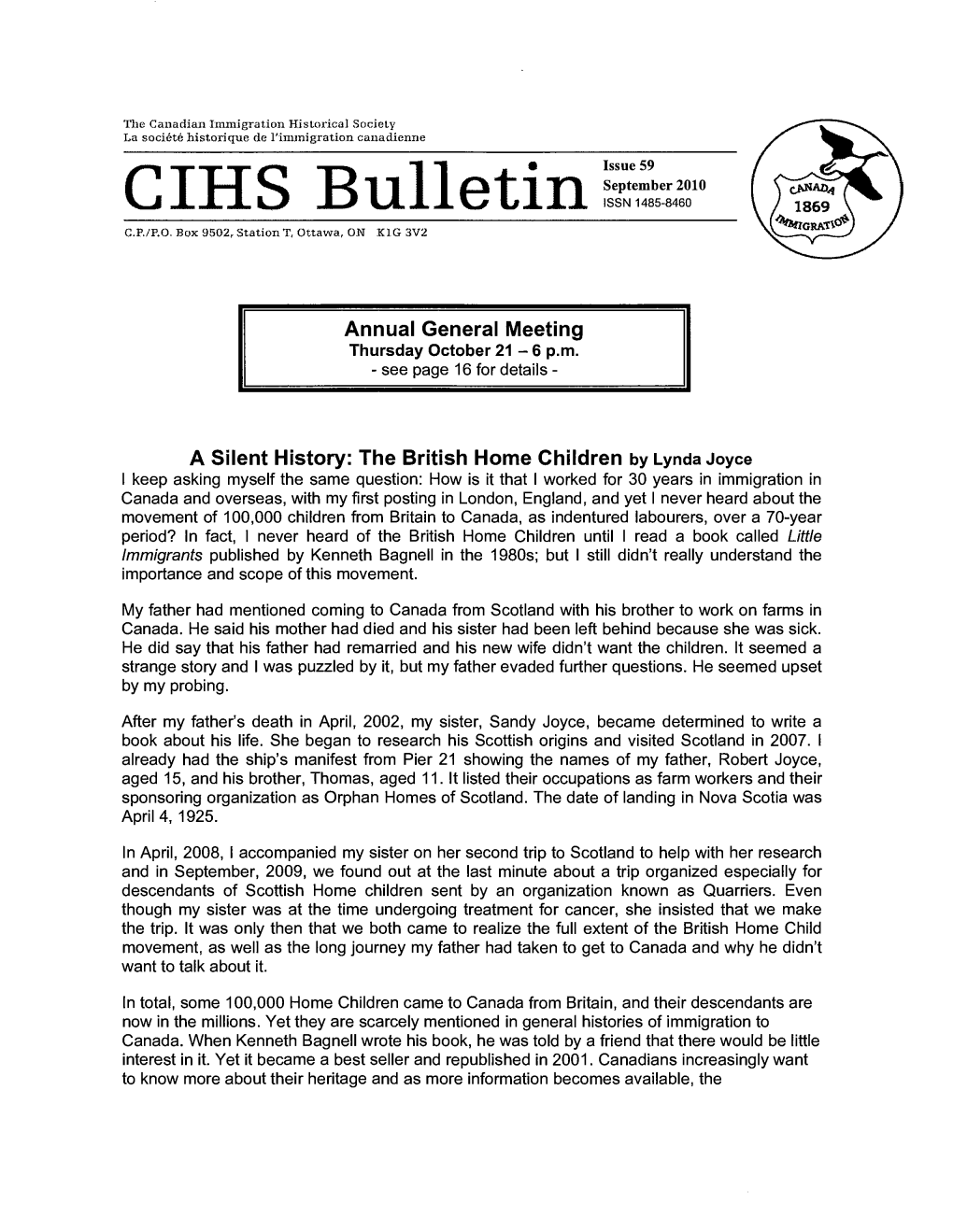 Bulletin 59 September 2010