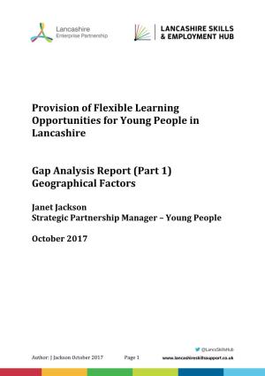 Geographical Factors and Provision for Young People Who Are Not In