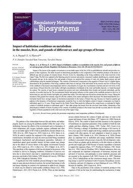 Regulatory Mechanisms in Biosystems, 12(2), 240–250