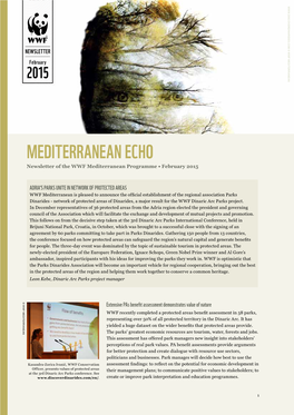 Mediterranean Echo Newsletter of the WWF Mediterranean Programme • February 2015