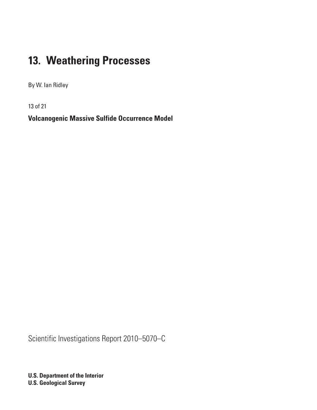 13. Weathering Processes