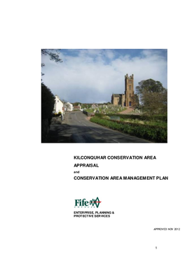 KILCONQUHAR CONSERVATION AREA APPRAISAL and CONSERVATION AREA MANAGEMENT PLAN