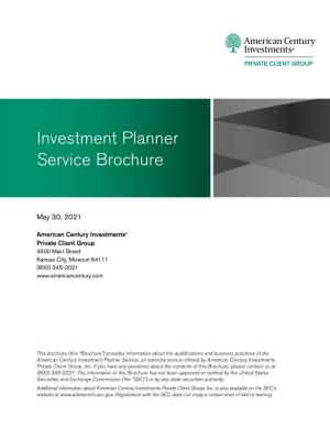American Century ® Investment Planner Service Brochure