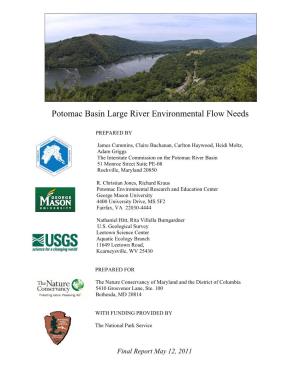 Potomac Basin Large River Environmental Flow Needs