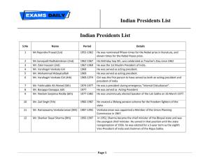List Indian Presidents