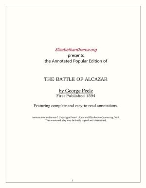 THE BATTLE of ALCAZAR by George Peele
