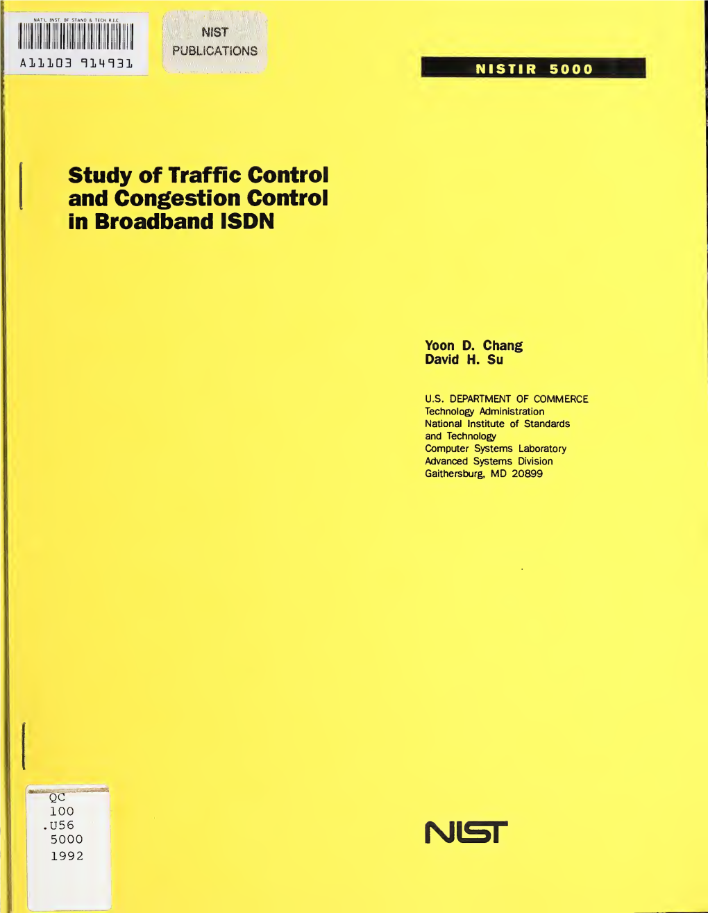 Study of Traffic Control and Congestion Control in Broadband ISDN
