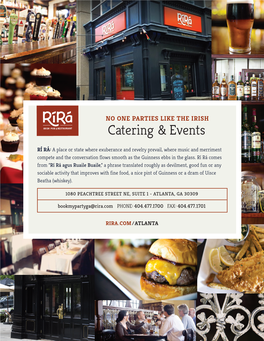 Catering & Events