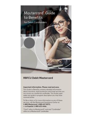 Mastercard Guide to Benefits for Debit Cardholders