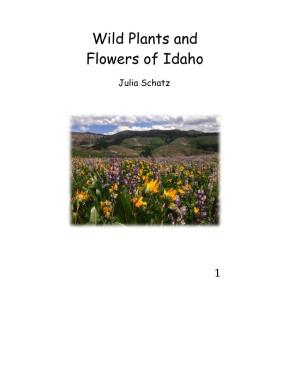 Wild Plants and Flowers of Idaho