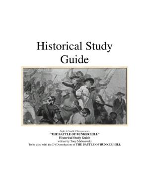 Historical Study Guide