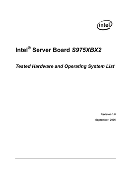 Intel Server Board S975XBX2
