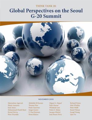 Global Perspectives on the Seoul G-20 Summit