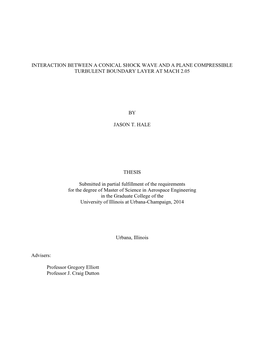 Interaction Between a Conical Shock Wave and a Plane Compressible Turbulent Boundary Layer at Mach 2.05