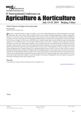 Agriculture & Horticulture
