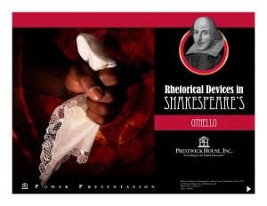 Othello Power Presentation, © June 2011 by Prestwick House, Inc