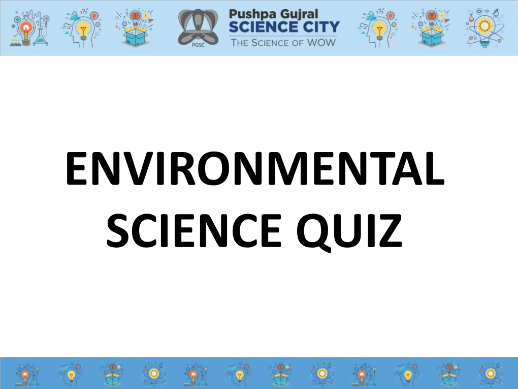 Environmental Science Quiz Q1