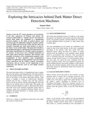 Exploring the Intricacies Behind Dark Matter Direct Detection Machines
