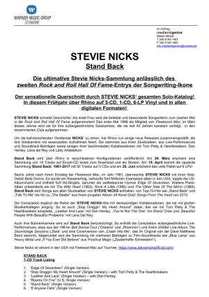 STEVIE NICKS Stand Back