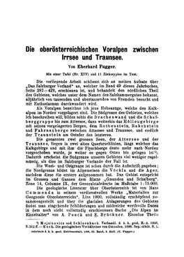 Die Oberösterreichischen Voralpen Zwischen Irrsee Und Traunsee. Von Eberhard Fugger