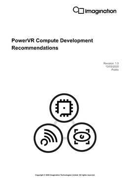 Powervr Compute Development Recommendations