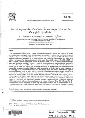 Impact of the Carnegie Ridge Collision