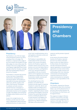 Presidency and Chambers