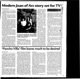 Modern Joan of Arc Story Set for TV 11