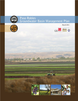 Paso Robles Groundwater Basin Management Plan