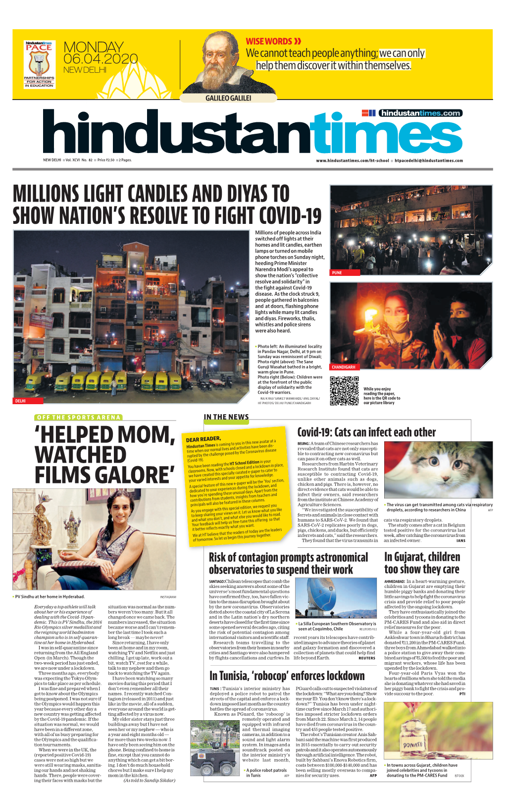 Millions Light Candles and Diyas to Show Nation's