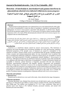 3 Scientific . 201 1No. 11 Journal of Kerbalauniversity , Vol