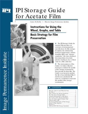 IPI Storage Guide for Acetate Film