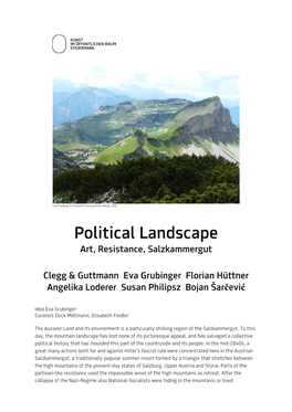 Political Landscape Art, Resistance, Salzkammergut