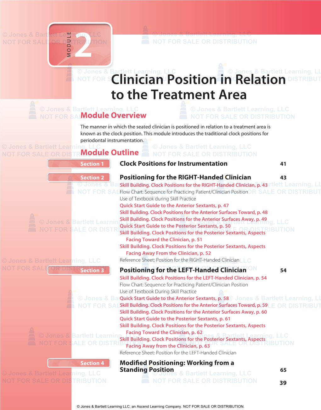 Clinician Position in Relation to the Treatment Area