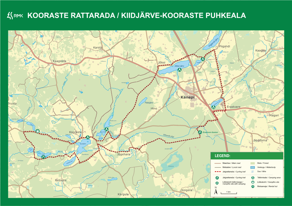 Puhkeala Kooraste Rattarada / Kiidjärve