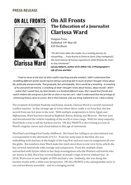 On All Fronts Clarissa Ward