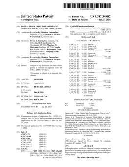 (12) United States Patent (10) Patent No.: US 9,382,349 B2 Harrington Et Al
