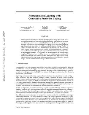 Representation Learning with Contrastive Predictive Coding