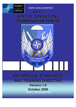 NATO SOF Medical Standards and Training 2009