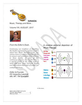 SUNADA a Creative Pictorial Depiction of Music Therapy