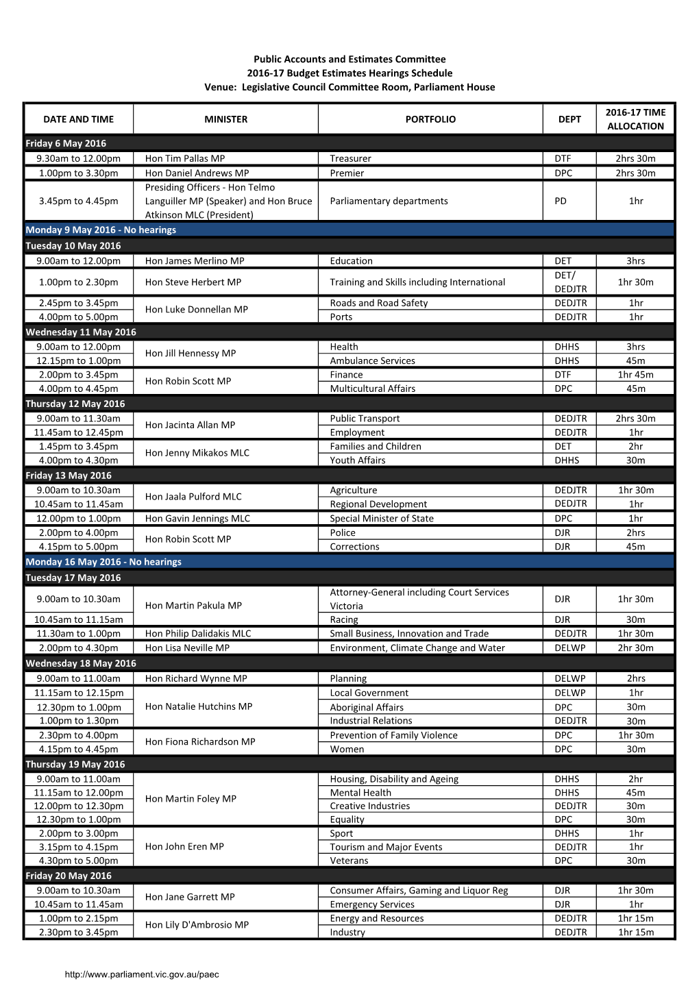 2016-17 Budget Estimates Schedule77.74 KB