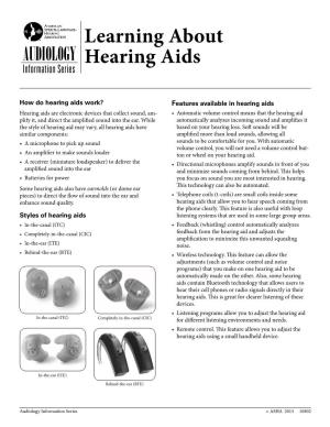 Learning About Hearing Aids