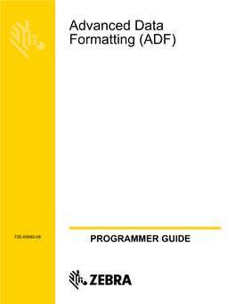 Advanced Data Formatting Programmer Guide