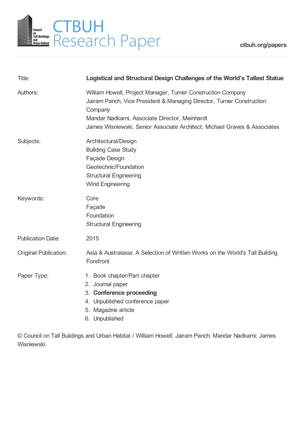 Logistical and Structural Design Challenges of the World's Tallest