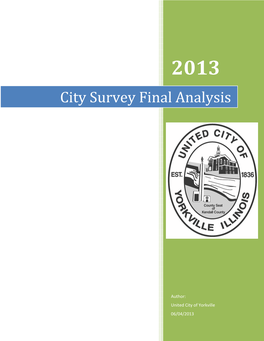 City Survey Final Analysis