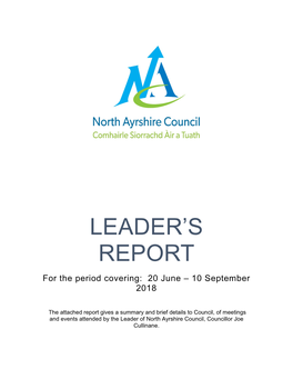 Leader's Report