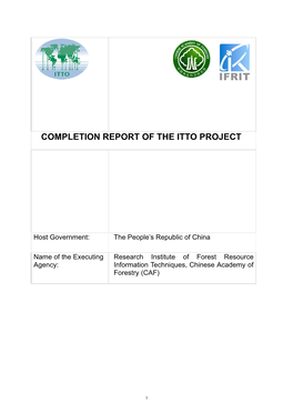 Completion Report of the Itto Project