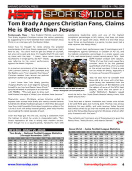 Tom Brady Angers Christian Fans, Claims He Is Better Than Jesus